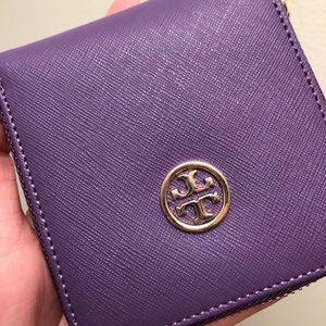 Tory Burch small zip wallet card holder